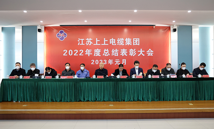 尊龙凯时电缆盛大召开2022年度总结表扬大会